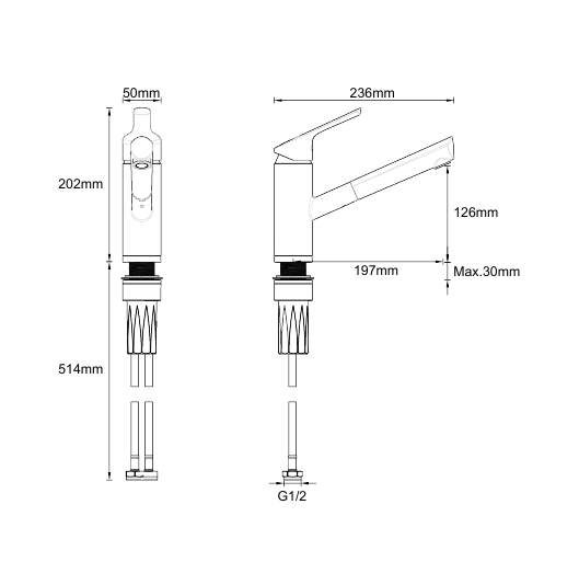 McAlpine Nethy technical drawing — dimensions
