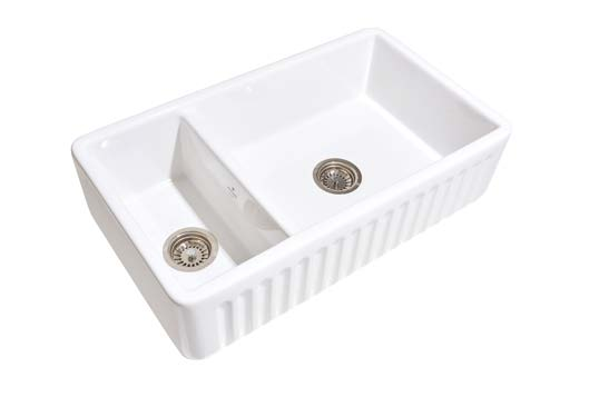 Whitebirk Sink Company Fluted Lostock